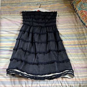 Marc by Marc Jacobs strapless navy blue dress